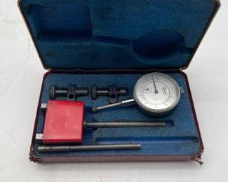 Lot 2866: Central Tool Company Dial Indicator Set with Magnetic Base