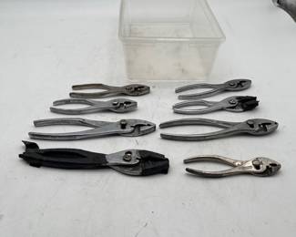 Lot 2828: Lot of 8 Vintage Slip Joint Pliers J.P. Danielson & More