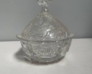 Lot 10039: Hofbauer Byrdes Collection Covered Candy Dish