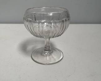 Lot 10040: Vintage Pressed Glass Sherbet, Unmarked