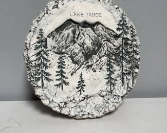 Lot 10052: Stan Langtwait Mt. St. Helens Ash Plaque, Lake Tahoe