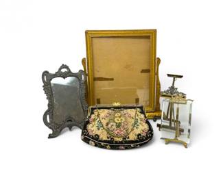 74 1920sEdwardianPetitPointPurseVintageOrnatePictureFrames