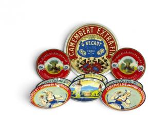180 9FrenchCheeseAdvertisingPlatesCamembertBrieCralesdOr