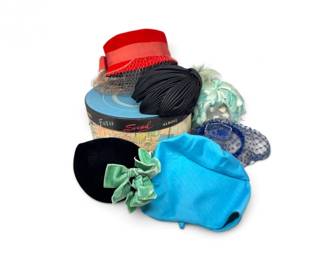 125 VintageHatsFrederickNelsonCleverJeanneJuniorB7Pieces