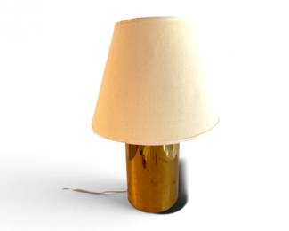 35 ModernPolishedCopperTableLampwHalfRoundShade
