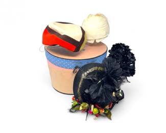 145 VintageChapeauxdeModeHatBoxw4DesignerHatsIncDior