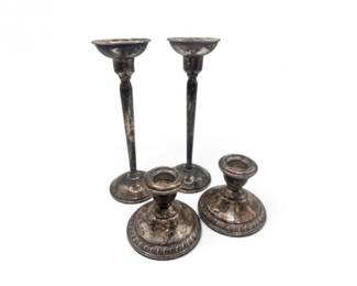 206 WallaceSterlingWeightedCandlesticks4Pcs6246g
