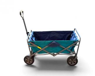 152 HeavyDutyFoldingUtilityWagonwMetalFrameGreenBlue