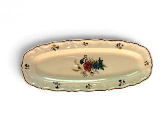 136 AgresteFranceFloralPorcelainServingPlatter