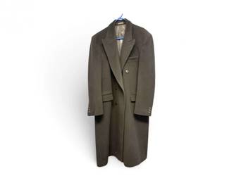 154 VintageCashmereMens34LengthOvercoatMadeinYugoslavia