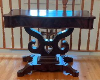 Antique American 1st Empire Table (c) 1840. 40” W x 22 1/4” D x 28 3/4” H.
