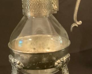 Vintage coffee/tea carafe with tea candle heat source