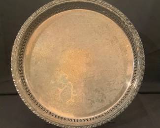 Silver plate serving tray