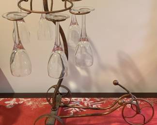 Grappa glass stand.
