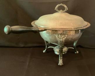 Vintage tabletop chafing dish