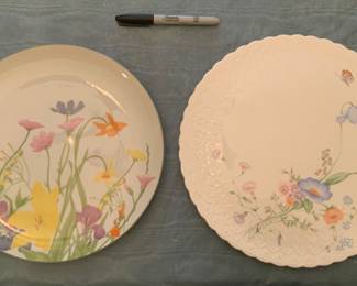 Large serving plates for entertaining.