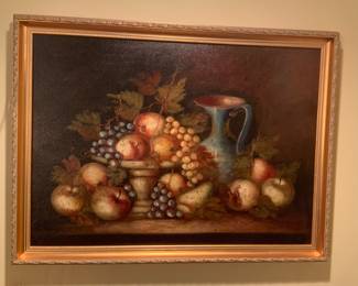 Frame: 30 1/2” W x23” H. O/C, signed “Sarti?”
