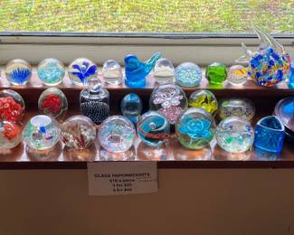 Glass paperweights