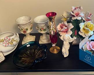 Italian ceramics and glassware 