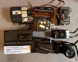 Vintage camera and video equipment 