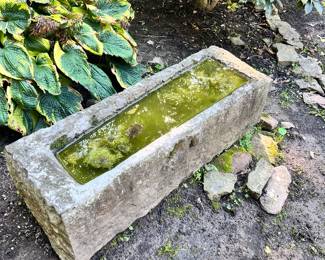 Brooklyn bridge artifact - carved stone block- horse watering stone ? 