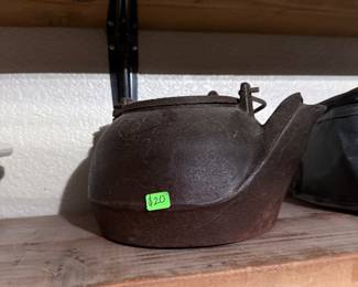 Cast iron teapot