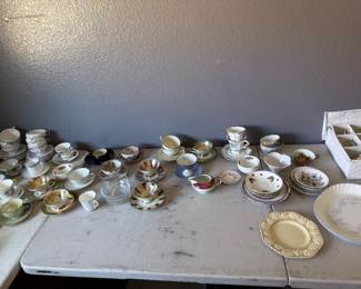 Tea cups and china