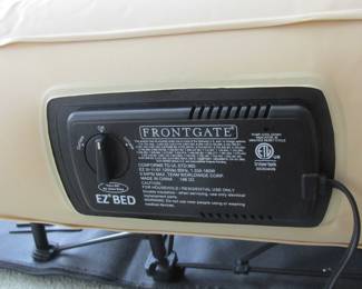 Frontgate EZ Bed Self-Inflating Mattress, Built In Frame & Rolling Storage