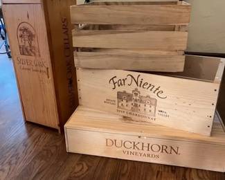 Wood Vineyard Crates