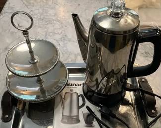 Cuisinart 12 cup Percolator with Serving Trays