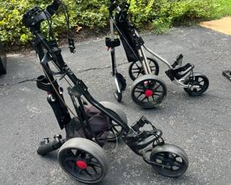 Two Golf Caddy and Hand Weight Stand