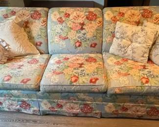 Ethan Allen Floral Sofa