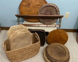 Wood Wicker Decor Mystery Lot