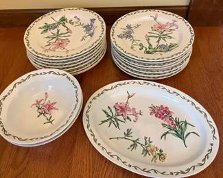Floral Dishes Terrace Blossoms