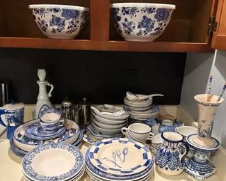 Blue And White Dish Collection