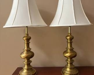 2 Brass Table Lamps.