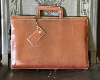 Leather briefcase