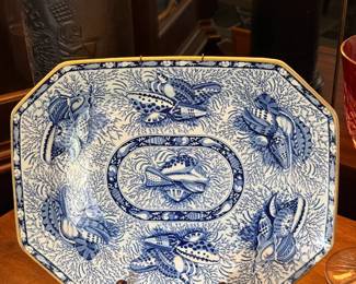 Mottahedeh Torquay Blue Rectangular Tray