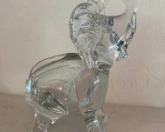 Glass elephant
