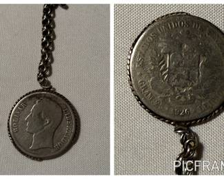 1926 Venezuelan "Bolivar Libertador" silver coin