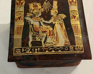 Egyptian Leather Jewelry Box