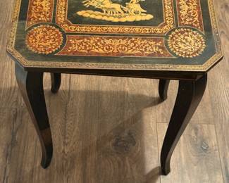 19th Century French Napoleon III musical side table