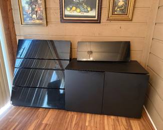 Available now! Roger Rougier postmodern lacquer sideboard  “as is”. 