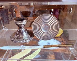 Sterling Silver Weighted Candle Holders 