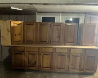 Upper and lower cabinets