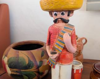 Vintage decor- he is a candle holder!