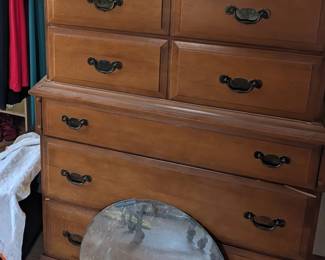 Vintage Tall Boy dresser