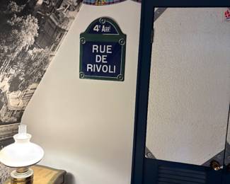 Enamel French street sign
