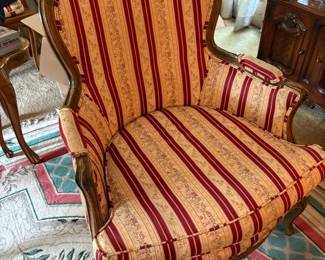 Pair of empire style armchairs 