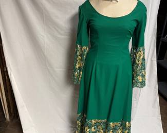 Vintage green gown